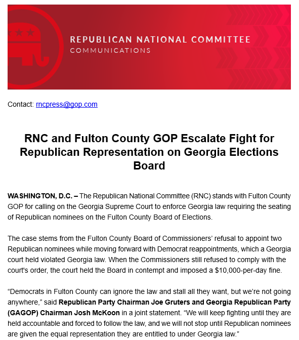 RNC Election Integrity tweet media