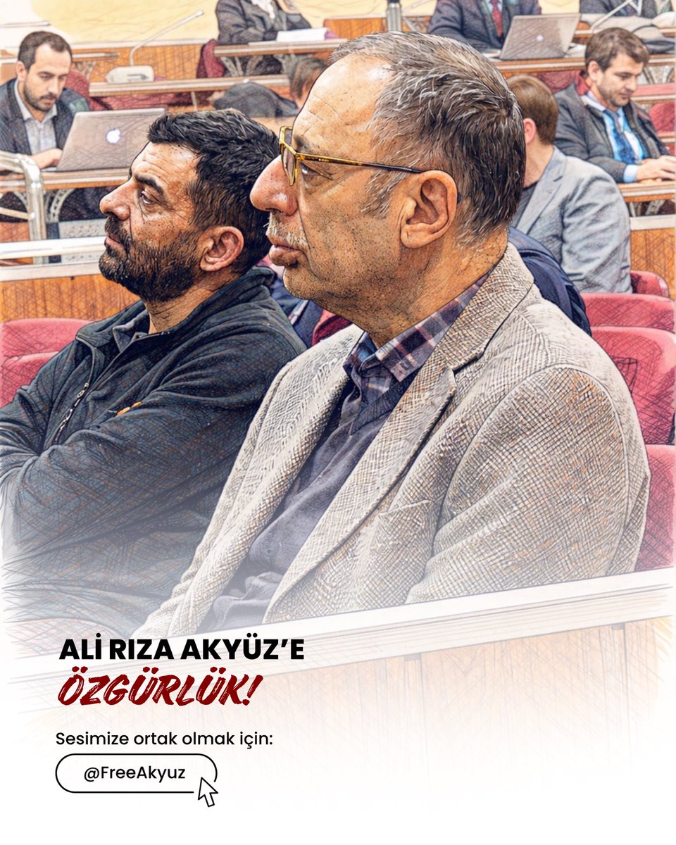 Ali Rıza Akyüz Serbest Bırakılsın! tweet media