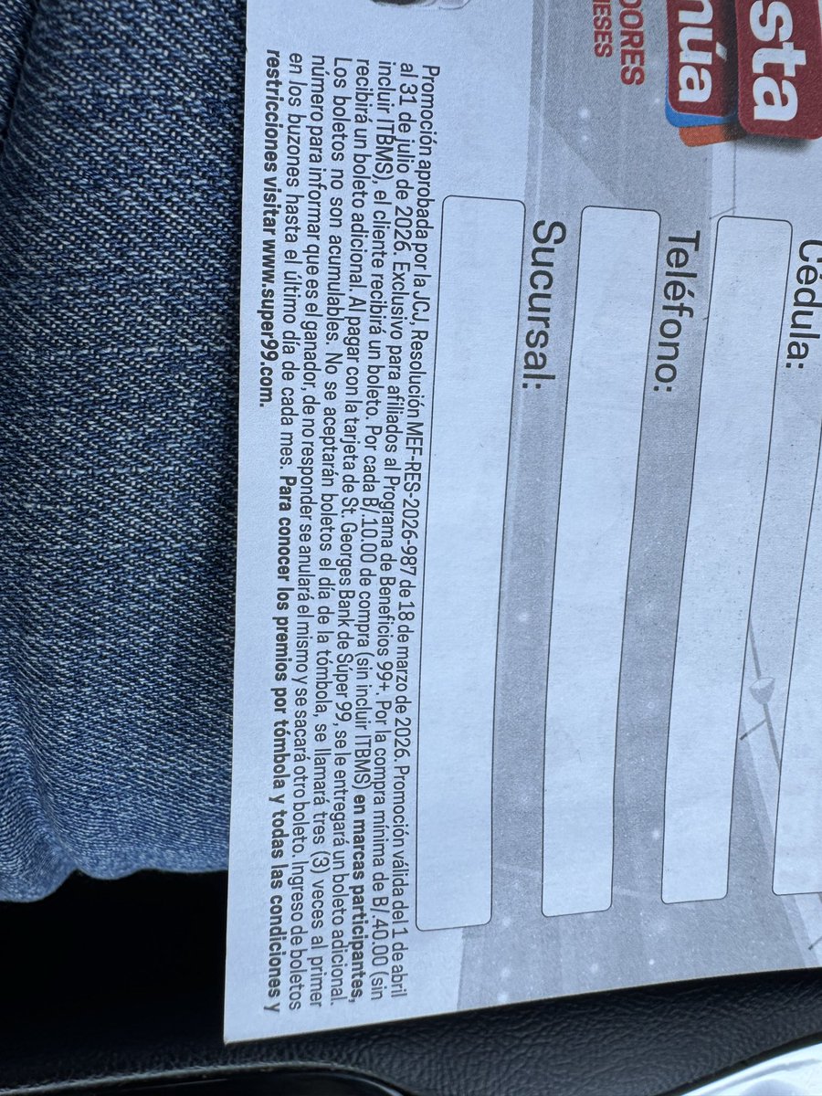 Germanial's tweet photo. @AcodecoPma que lío poner una denuncia, @super99_panama tiene publicidad engañosa, hoy compré $138.38, me tocaban 3 boletos, y me dieron 1 porque dice que es lo que diga el sistema. Ahora las reglas cambiaron según me dijeron en el 99, adjunto pruebas. https://t.co/AFofqt6TGe