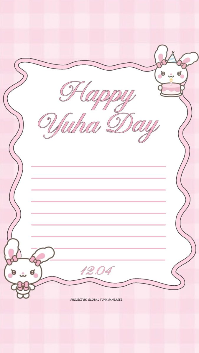 BIRTHDAY LETTERS FOR #YUHA 🎂💌

​วันเกิดของยูฮาที่กำลังจะถึงนี้ ทางบ้าน <a href="/_YuhaBrasil/">YUHA BRASIL</a> ได้จัดโปรเจกต์ "Letters for Yuha" และอยากเชิญชวนแฟนๆ ชาวไทยมาร่วมเป็นส่วนหนึ่งด้วยกันค่ะ 🎀

​📍 วิธีร่วมโปรเจกต์:
​เขียนข้อความลงในเทมเพลตจดหมายและ​โพสต์ลงใน Weverse หรือ X 

​📅 April 12th,
