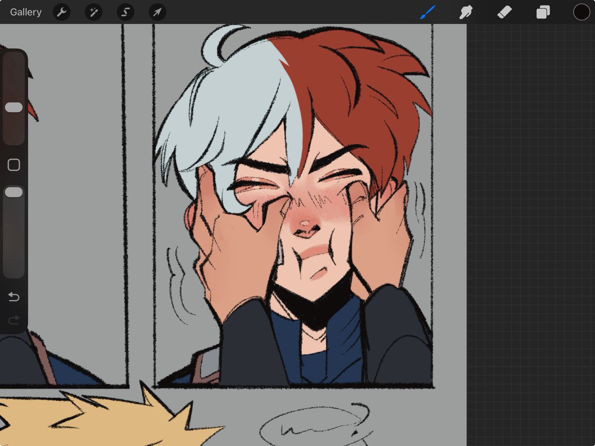sketchyvero's tweet image. Smushh where has his scar gone
#mha #todoroki #wip