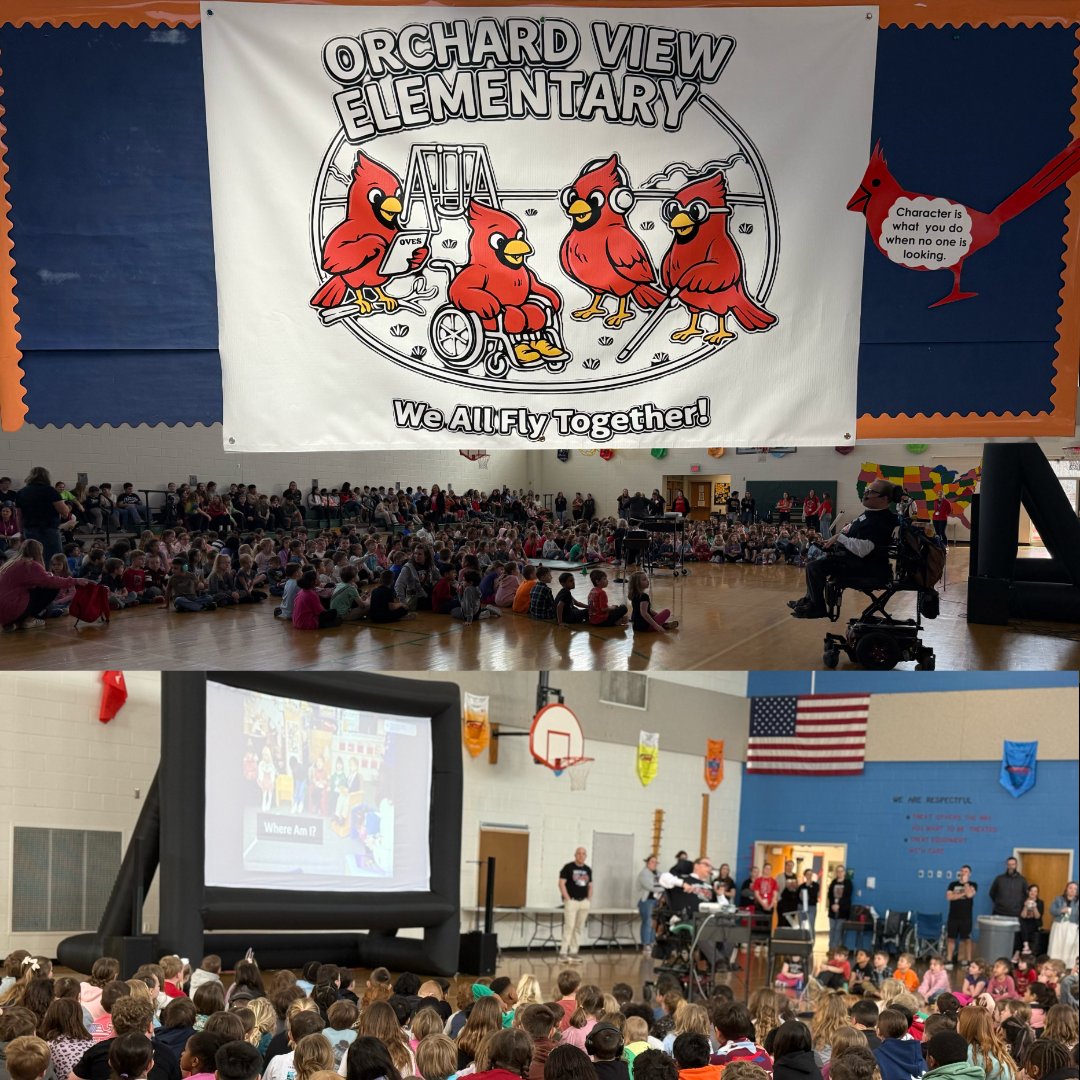 6WConsulting's tweet image. We recently had a super session with Orchard View Elementary School for their inclusion day event. Matthew spoke about his work with I'm Determined, his experience in elementary school, and what that means to him today.
 #DisabilityAdvocacy #PublicSpeaking #InclusionMatters