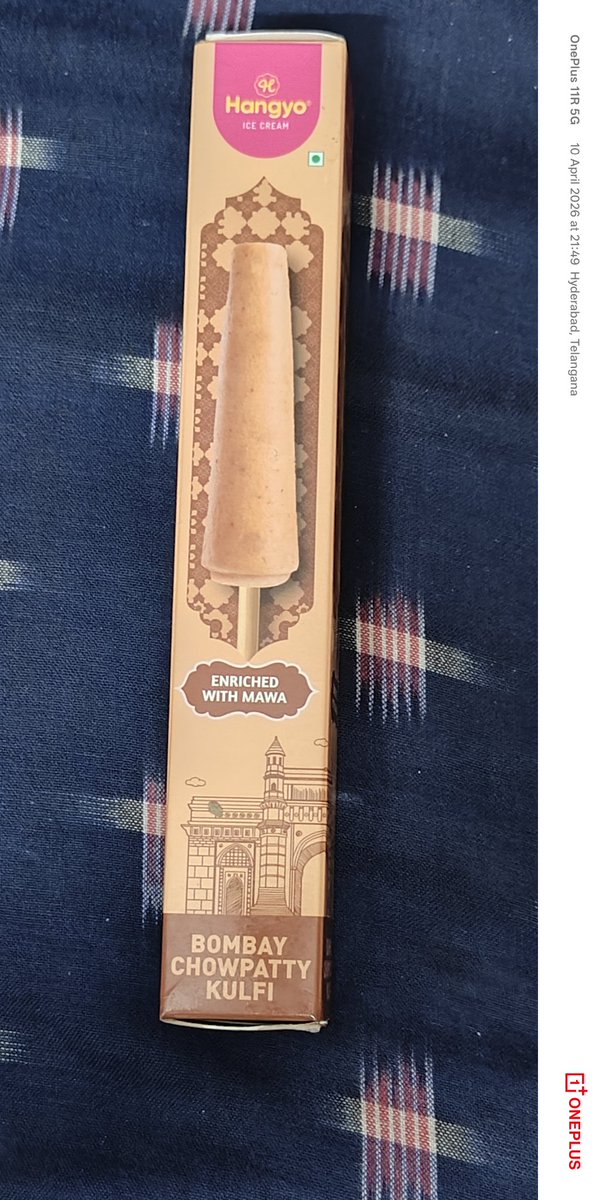 AbodeOfLakshmi's tweet image. Hangyo - Bombay Chowpatty Kulfi: Amazing Taste 👌😋
#IceCream #kulfi