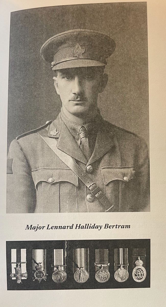 AlbertaHistory's tweet photo. @QYRangers I am proudly related to Lennard Halliday Bertram who led the 250 troops of D Company of the 20th Battalion at the Battle of Vimy Ridge. He then led 1,000 troops at the Battle of Passchendaele at 24 years old. Next year I would be honoured to attend the Queen’s York Ranger Ball. https://t.co/syqjh2NTPq