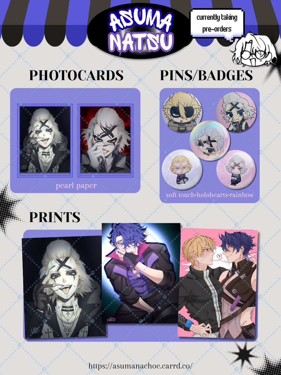 asumanatsu's tweet image. hello ! finally officially opening my shop on acggoods^^
acggoods.com/store/asuma-na…
for ph locals please refer to this form:
forms.gle/LhhjUEN4ywSpEK…