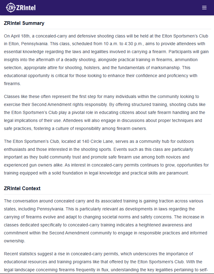 ZRIntel Firearms News Magazine tweet media