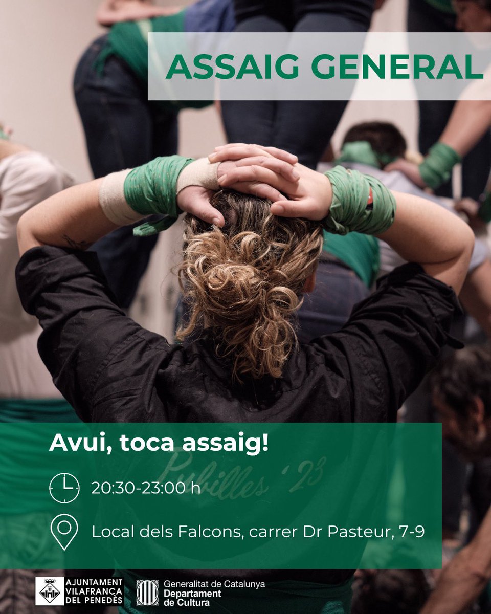 FalconsVFP's tweet photo. Falcons, després de Setmana Santa, toca tornar a assaig‼️

Avui, a les 20:30, ens veiem com cada divendres al Local! 💚

Amunt, VA! https://t.co/ZY8CyTiGeS