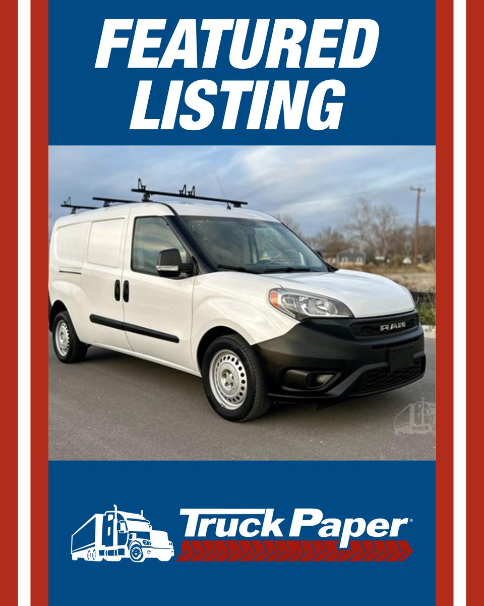 truckpaper's tweet image. TRUCK PAPER FEATURED LISTING 🚐

Check out this clean 2021 RAM ProMaster City! 🛠️ With 62,011 miles and a fuel-efficient 2.4L engine, this cargo van is perfect for contractors or delivery services. 🦾

🔗 ow.ly/11lX50YGFgX

#TruckPaper #RamProMaster #CargoVan