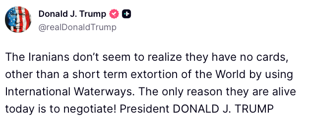 The White House tweet media