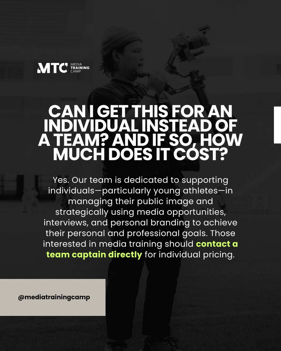 MediaTrainCamp's tweet photo. The Media Training Camp general course is live! Here are some FAQs (part 2) about the course. Be sure to check out our website for more information! 🔗

#MediaTrainingCamp https://t.co/3EIdA6ieL4