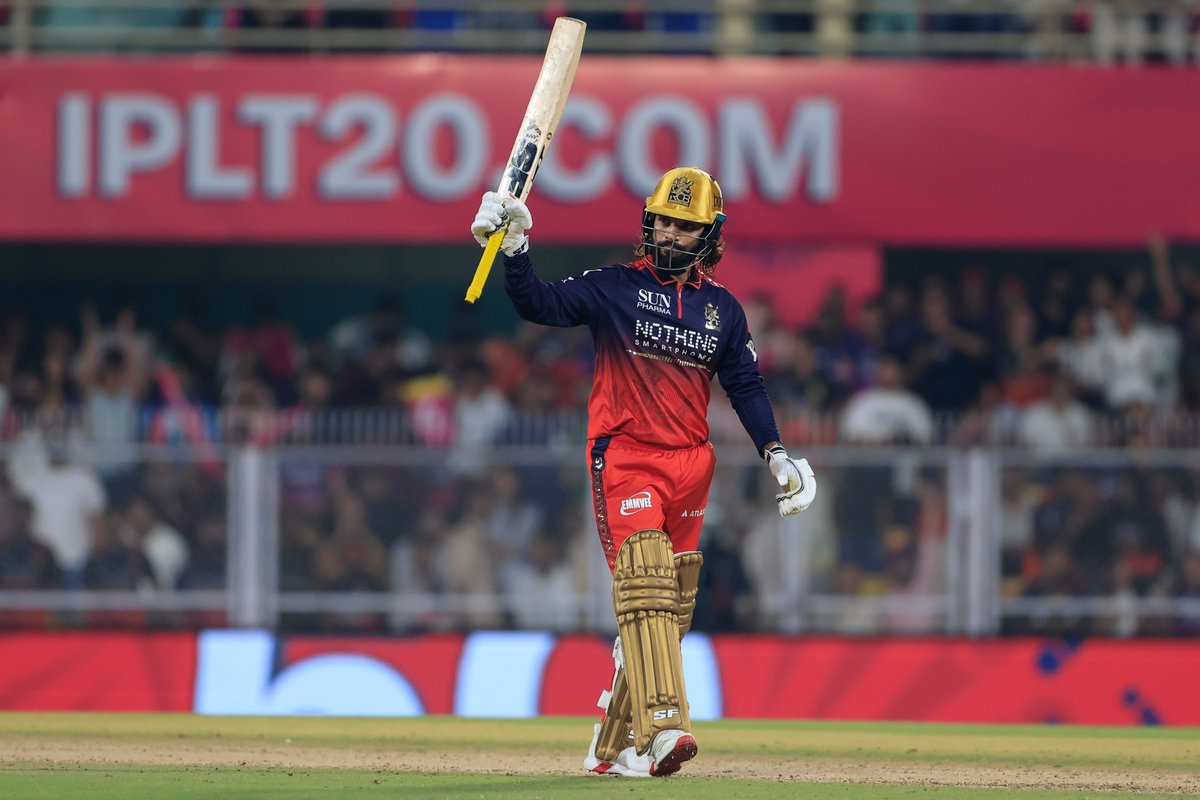 IPL's tweet image. Rajat Patidar is putting on a show in Guwahati 🫡

What a knock this is turning out to be for #RCB ❤️

Updates ▶️ bit.ly/TATAIPL-2026-16

#TATAIPL | #KhelBindaas | #RRvRCB | @RCBTweets