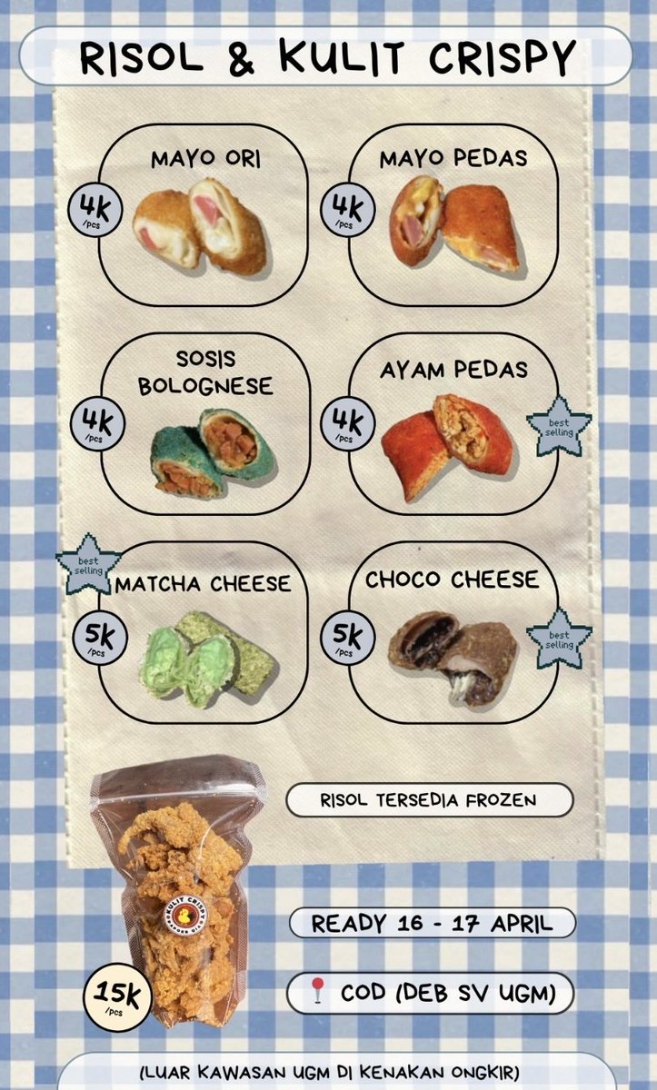 eehsiapaini's tweet photo. siapa mau beli risol enak binguts??? 🤭 https://t.co/CVb5HGYhtw