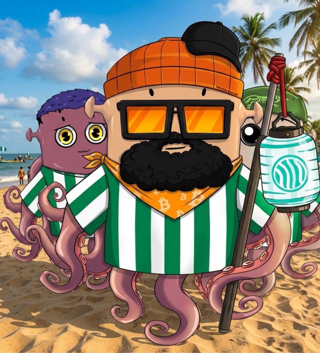 madamayo_'s tweet photo. The #l0stANDf0und 🐙 pieces have been spotted on a beach in Nigeria 🏖️ 🇳🇬

I styled a few from the collection into Nigerian inspired fits the vibe speaks for itself.

Free mints hit different when the art is this clean.
Good one @Trappwurld ☝🏾 

Collection details:
• Supply: 888
• Chain: ETH
• Mint Date: TBA
Keep your eyes on this one. 

/Not a paid ad/