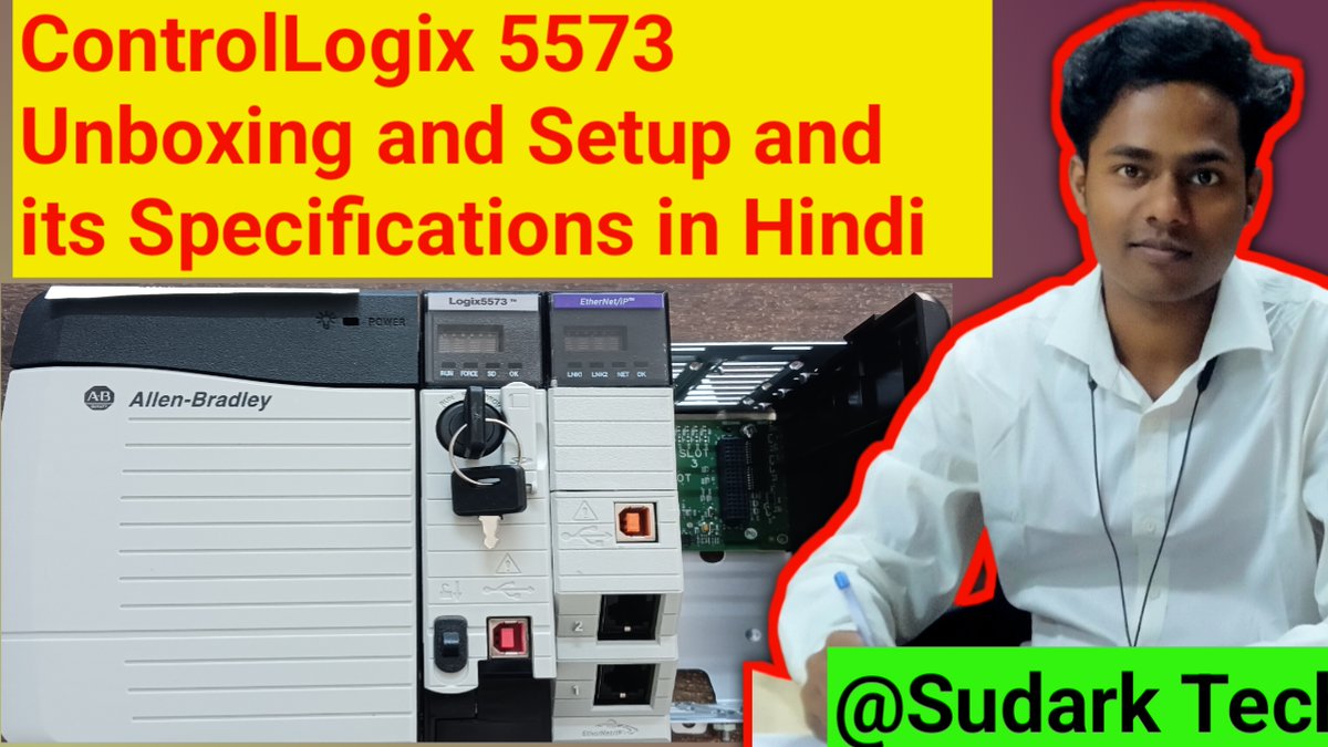 Sudark_Tech's tweet photo. coming soon.....
ControlLogix 5573 (1756-L73) PLC Unboxing and Review and Setup and Specifications | Sudark Tech #PLC #AllenBradley #ControlLogix #Automation #RockwellAutomation #Studio5000 #IndustrialEngineering #1756L73 #SmartManufacturing #ElectricalEngineering #plctutorial https://t.co/eYNgFsLcik
