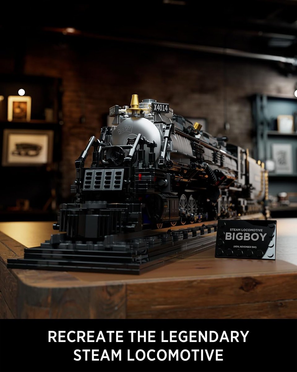 SrdiCsaba's tweet image. The Nifeliz Big Boy Locomotive Set brings an iconic steam engine to life with impressive detail and a display‑ready finish. A perfect build for collectors and train enthusiasts.
creawell.store/products/nifel…
#Creawell #Nifeliz #BigBoyLocomotive #TrainModel #BuildingBlocks #CollectorSet
