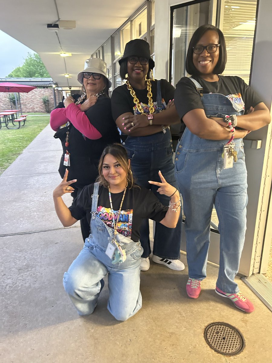 WardLadon's tweet photo. Rocking the 90’s to inspire and motivate our students for STAAR. Today’s pep rally is going to be 🔥! @GoodmanES_AISD @KristalWashin16 @KD2Teach @TraylorKappelle https://t.co/Sx4ugwjjOd