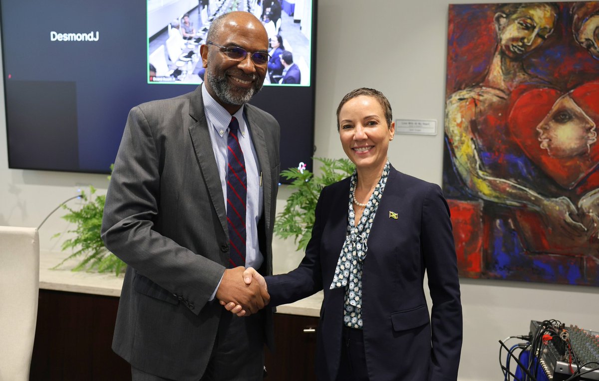 kaminajsmith's tweet photo. Many thanks to the Hon. Earl Jarrett and the JN Group for hosting Minister @terrelonge2016 and I to breakfast with members of the private sector - mostly past sponsors -  allowing us to share plans regarding the upcoming 11th Biennial Diaspora Conference and to discuss diaspora engagement more widely. Lovely morning focussed on nation building - very much looking forward to working with these companies and so many more as we strive to always widen engagement and conference participation! The last one was great and this year promises to be even greater! #staytuned #JamaicaDiasporaConference #MontegoBay @mfaftja