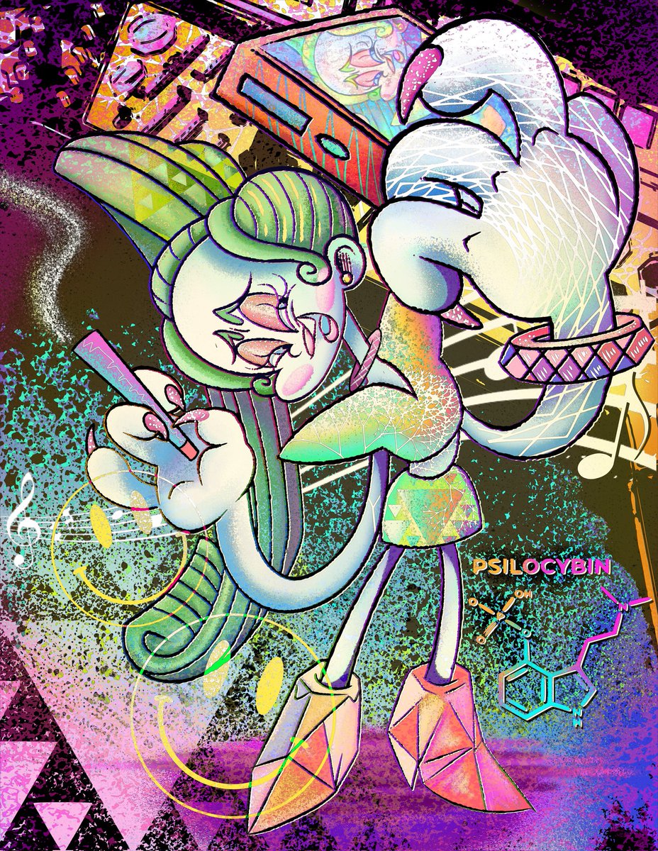 Miss Princess- Velvet Digital Art #VelvetandVeneer #mushrooms #trolls #digitalart #artist
