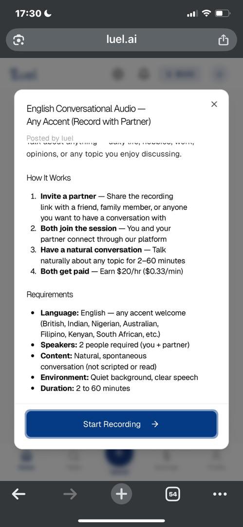 remotemondays's tweet image. Now is your time to make money with Leul ai 

There is a general tasks now available for Nigerians and paying $10/hr for each 2 persons ($20/hr).

Don’t miss this opportunity to secure the dollars, GoodLuck.