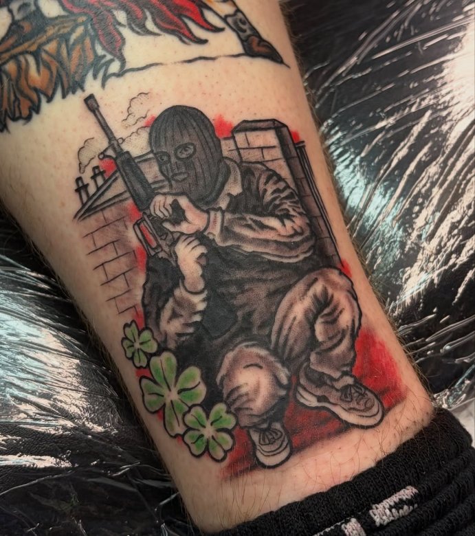 ultras_antifaa's tweet photo. I.R.A tattoo. https://t.co/AtCCVVLctf