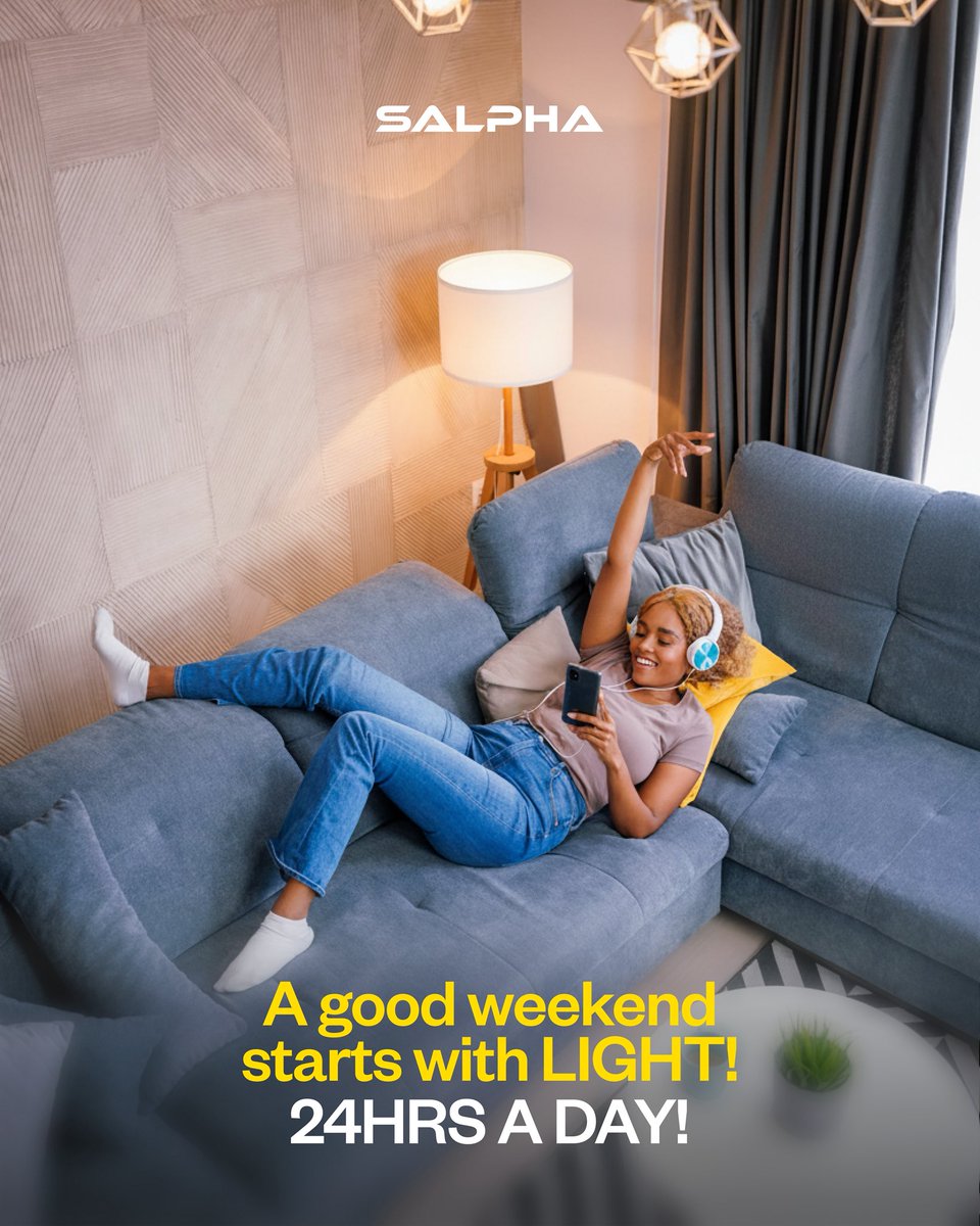 SalphaEnergy's tweet photo. Nothing ruins a Friday night like hearing your neighbor’s gen "kpa-kpa-kpa".... while you are still waiting for alert to buy fuel.
TGIF!
PS. Stop competing with your neighbours noise! Switch to Salpha! ⚡️
#EnergyFreedom #Lagos #NoLight #TGIF #SalphaSolarSystems #LagosSolar. https://t.co/NXzzwPSZAm