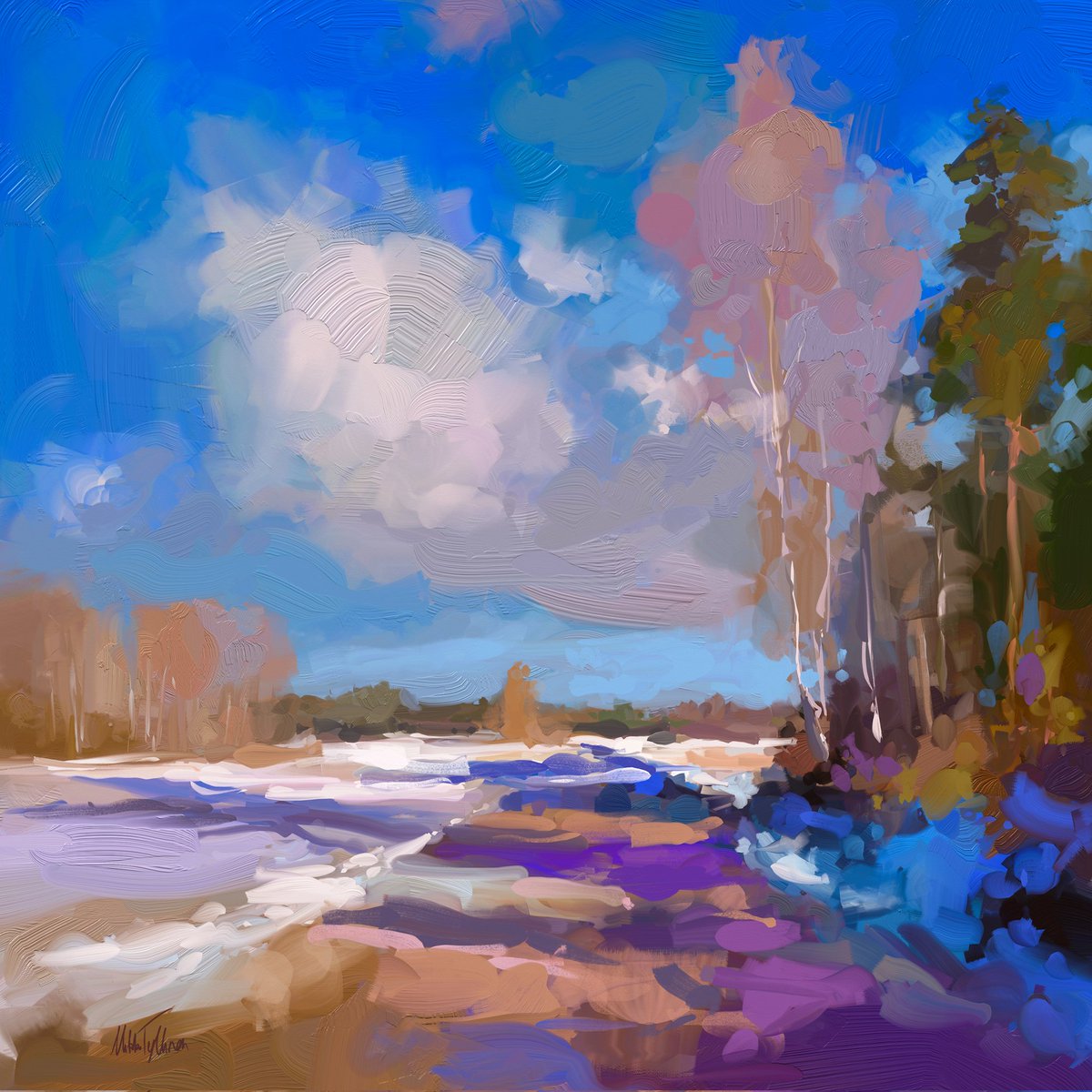 MikkoTyllinen's tweet image. Pleinairpril Day 10
~ Spring thaw ~
Digital oil painting
#PleinAirpril