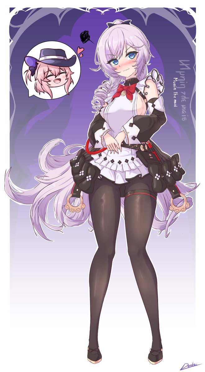 Denkai_10210's tweet image. Munin the maid~ 
#白銀の城 #SilverPalace #실버팰리스 #同一律テスト