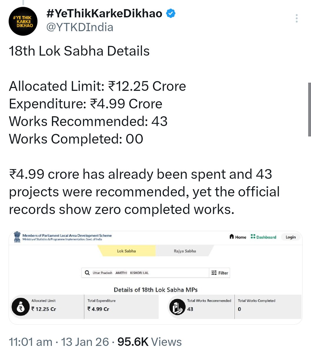khurpenchh's tweet photo. किशोरी लाल शर्मा जी के MPLADS में करोड़ो के काम सैंक्शन्ड थे, 

एक भी काम पिछले दो सालों में पूरा नहीं हुआ न ही किसी काम की फोटो अपलोडेड थी , जबकि मोदी जी इकरा हसन , इमरान प्रतापगढ़ी जैसे सांसदों की पूरी प्रोफाइल अपडेटेड थी,

कई सांसदों ने अपडेट करने का वादा किया , लेकिन अमेठी से किशोरी लाल शर्मा ने नोटिस भेजना उचित समझा,

किशोरी लाल जी देश की किसी भी अदालत में आप बड़े से बड़े वकील से मुकदमा लड़वाइये, हम अपने गांव के 5 बार LLB फेल टिल्लू भइया से अपना मुकदमा लड़वाएंगे फिर भी जीतेंगे लेकिन ट्वीट डिलीट नहीं करेंगे, आपको जो करना है कर लीजिए।