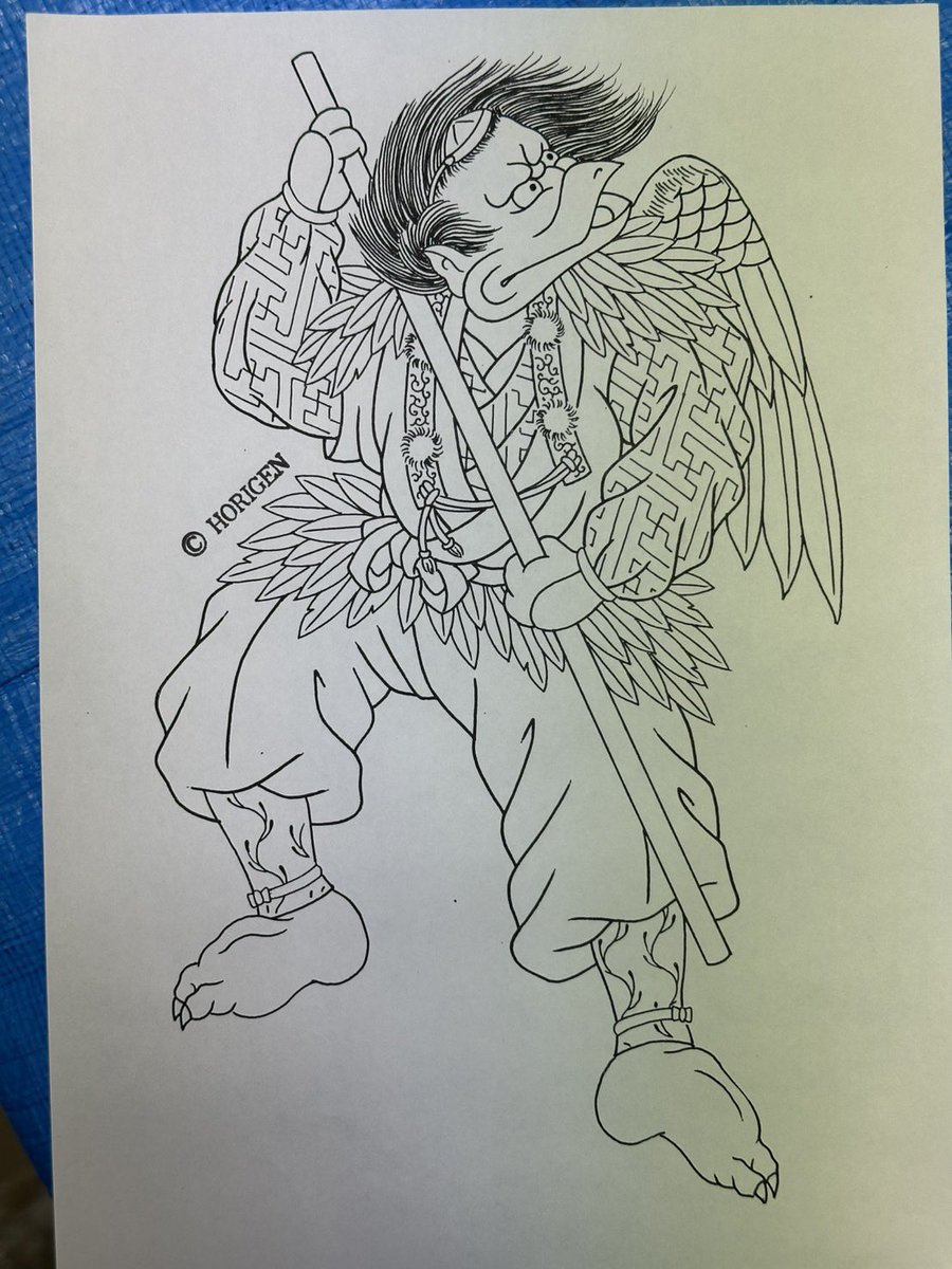 hgtattoo72's tweet photo. 鞍馬山　　#JapaneseTattoo #刺青　#牛若丸　#鞍馬山　#TATTOO #福岡刺青 https://t.co/1OQEgWU64X