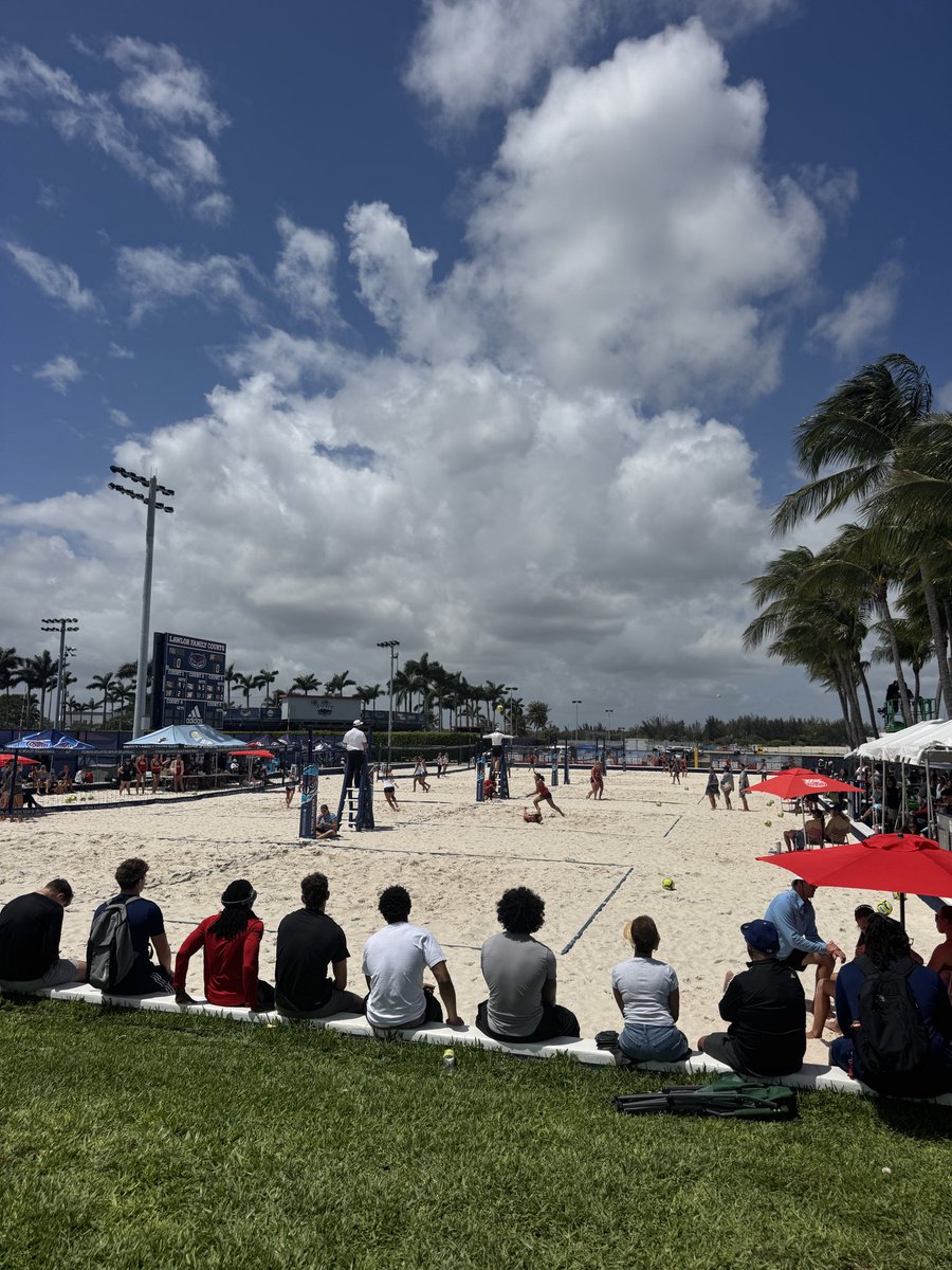 Awesome work by <a href="/MitchellM13/">Mitchell Morgan</a> and his broadcast crew to put this weekend’s  <a href="/FAUBeachVB/">No. 15 Florida Atlantic Beach Volleyball</a> tournament on <a href="/ESPNPlus/">ESPN+</a> — FAU becomes the first conference school to air a tournament on the network! #WIP l🏝️