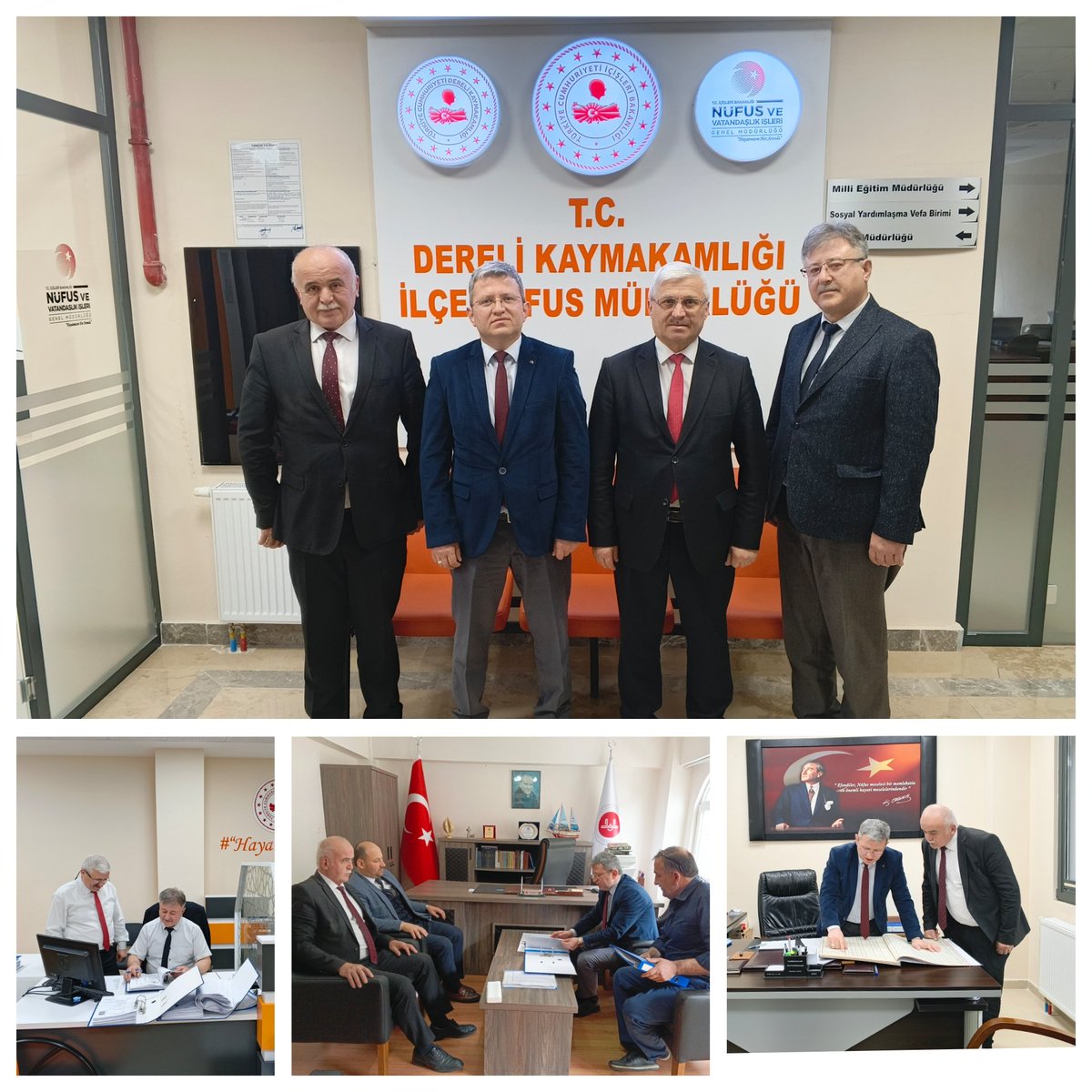 Giresun_Nufus's tweet photo. Dereli İlçe Nüfus Müdürlüğünün nüfus, Müftülük "Evlendirme Memurluğunun" evlendirme işlemleri İl Müdürümüz tarafından denetlenmiş olup personelle bir araya gelinip mevzuat hakkında bilgilendirme yapılmıştır.
@TC_giresun 
@ValiMustafaKoc https://t.co/UPo0WuUkH3