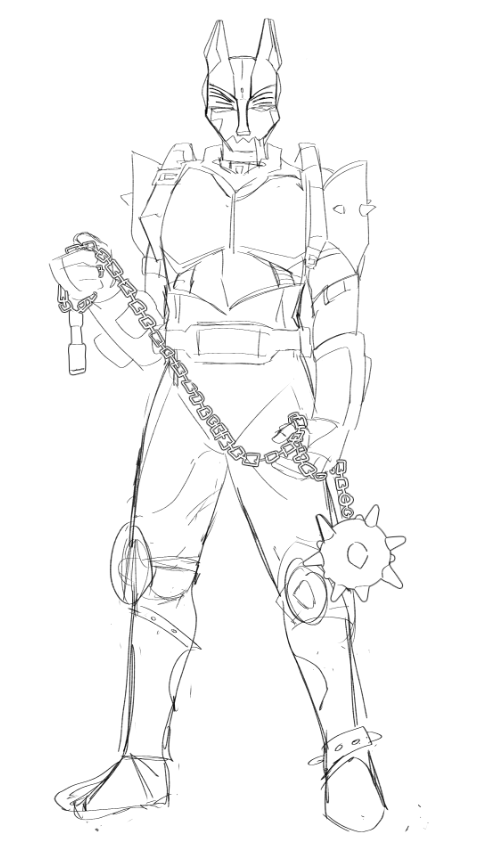 actually found a wip i did of my kr ryuki oc's ref while looking for something else. maybe i was cooking