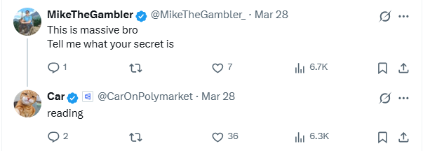 Miura_Hsu's tweet photo. For those who recently lost money in the DISPUTE markets on @Polymarket . This is NOT your fault to lose. @UMAprotocol clearly has DIFFERENT standards when it comes to fitting rules, and this is the reason why we lost our money. Let's not discuss the clichéd notion of market manipulation for now, although it might be true. Let's talk about UMA's stance on rules, they clearly have a flexible stance in this regard.

Everyone saw Car turned $500 to $33,000 (10,000%) in one day in https://t.co/rhCTnLMrMM, and he attributes this to Reading. He claimed he discovering something others did not spot, then the market flipped from 1% → 100% after he bought 50K Yes shares at 1%. However, in other markets, the rules seem to be less important. In market https://t.co/UvVNJx8Tzc, UMAprotocol resolved the outcome to YES despite none of source YES side provided were fitting the Rule4.9.

I couldn’t help asking serious question to Ploymarket, Are these resolution criteria really resolution criteria? Or resolution criteria will only be taken into account when the outcome is beneficial to the Whales. What were these rules purposed for when the outcome only relying on the UMA’s voting result that against the reality? Is this some kind of double-thinking isn't it? Is your decentralized consensus a fraud, a form of irresponsible dictatorship?

In market https://t.co/ZfEoU9kiDw , I saw some unfriendly posts on social media, as if these were our fault. These snakes in grass said something such as “If you can’t read the resolution criteria, you’re just donating.”, “there is a clear sense of deliberate intent behind their actions.”, “people are down on their bags so it's in their own interest to fight for an exit and keep spamming comments with random shit to try and get out” that were totally nonsense and turned a blind eye to whales’ action though there is really a clear sense of deliberate intent behind whales’ actions. Why should we paid for the sins which are yours? And UMAprotocol is a lazy piglet lies on the market that is feeding in the trough. The only thing they cared about was how to get more risk-free gains as quickly as possible. So they will vote for the side which is more likely to reach a consensus, even though this “consensus” was established based on a single Whale purchasing a million shares. They never cares about facts and rules, even didn’t read the rules and the sources before they vote. Up to now, they still remain strangely silent about their voting results which were against the facts. (If these suspicious UMAprotocol are not actually those who purchased million shares in market)

I hope your home will be the Fire because of what you used to earn, and our stolen money will go do medicine for you, scammer.
@Polymarket @VitalikButerin @shayne_coplan @peterthiel @foundersfund @UMAprotocol @realDonaldTrump @elonmusk @BreakingOSInt
@PolymarketFC @PolymarketFC @PolymarketTrade
@PolymarketMoney @_fripon @Frosen @plinkoed @polymarket_O3O @GollumGekko1 @yanft1 @SlowroastedPoly @CFTC @FTC 
#Polymarket #UMA #Crypto #DeFi #PredictionMarkets #Blockchain #CryptoTrading 
#FactsOverVotes #PolymarketScandal #UMAManipulation #WhaleCartel