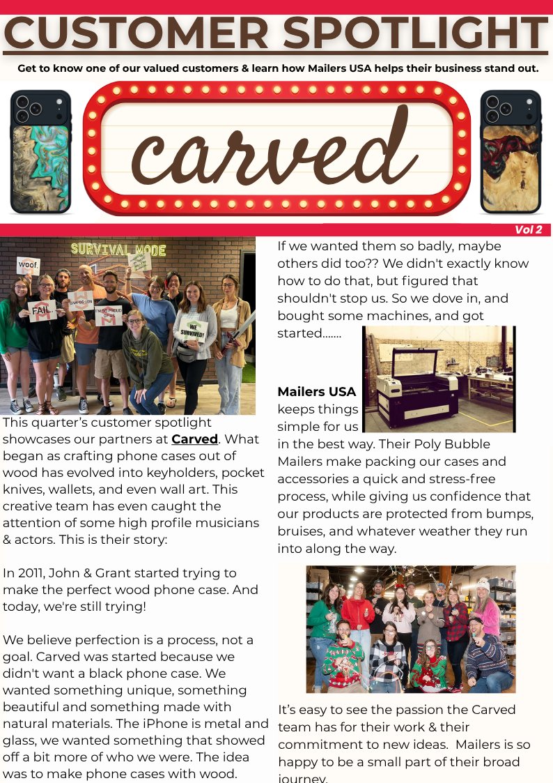 The Mailers Minute Vol 2 is out! See what's on sale NOW &amp; meet our newest Customer spotlight!💌