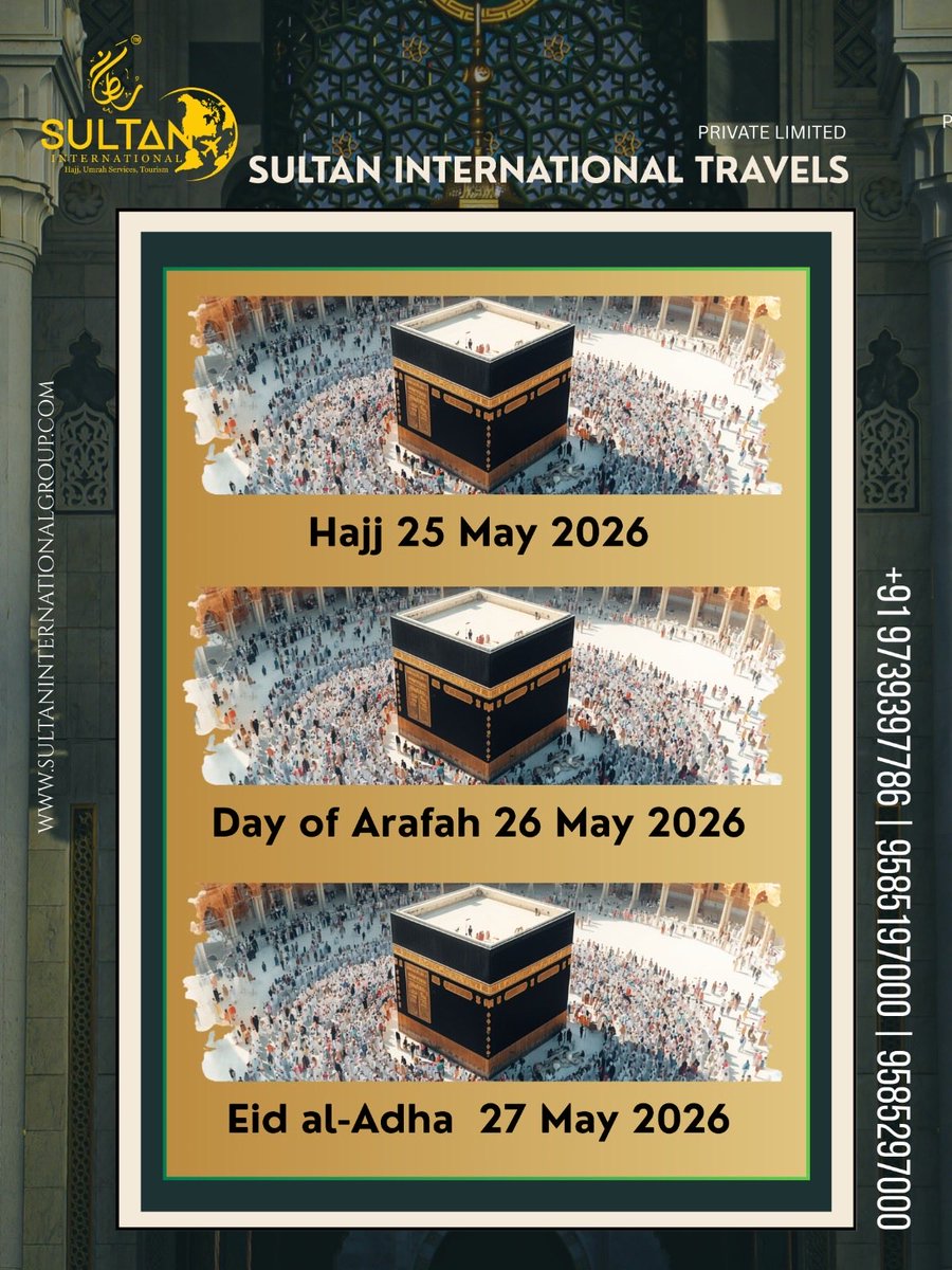 sultanintlgroup's tweet photo. #Hajj2026 #Arafah #EidAlAdha #SpiritualJourney #HajjPreparation #SultanInternationalTravels #BlessedJourney https://t.co/6blHMmp8JM