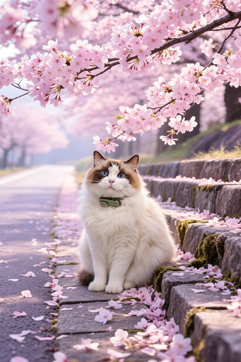VerdantTrace's tweet image. spring, but make it fluffy.🌸🐱
#verdanttrace #catlife #cats #springvibes #cherryblossom #cozyvibes #petlove #dailyjoy