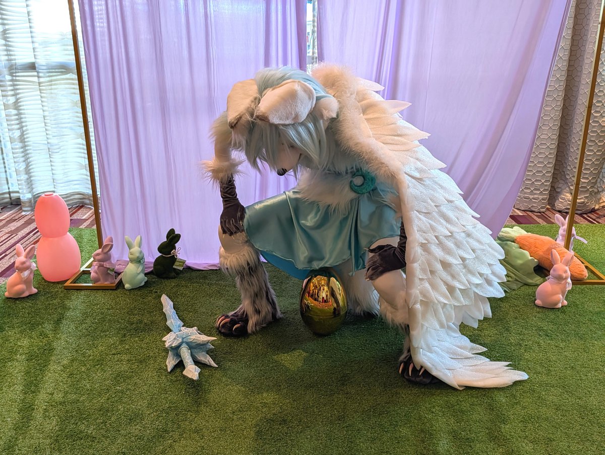 LorDefiance's tweet photo. I think it's time you learn where Easter eggs come from #fursuitfriday https://t.co/ezq6pduMuo