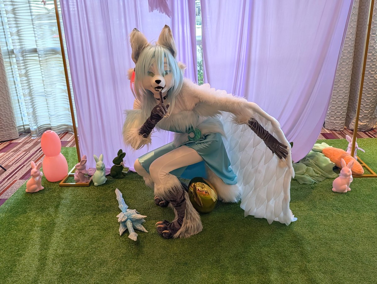 LorDefiance's tweet photo. I think it's time you learn where Easter eggs come from #fursuitfriday https://t.co/ezq6pduMuo