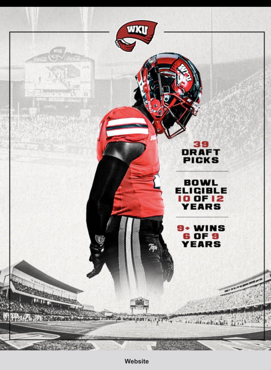 B_Robichaux28's tweet photo. More than Excited to say I received a Camp invite from Western Kentucky University! Thanks to their staff for reaching out! https://t.co/J34Mtxzf2t