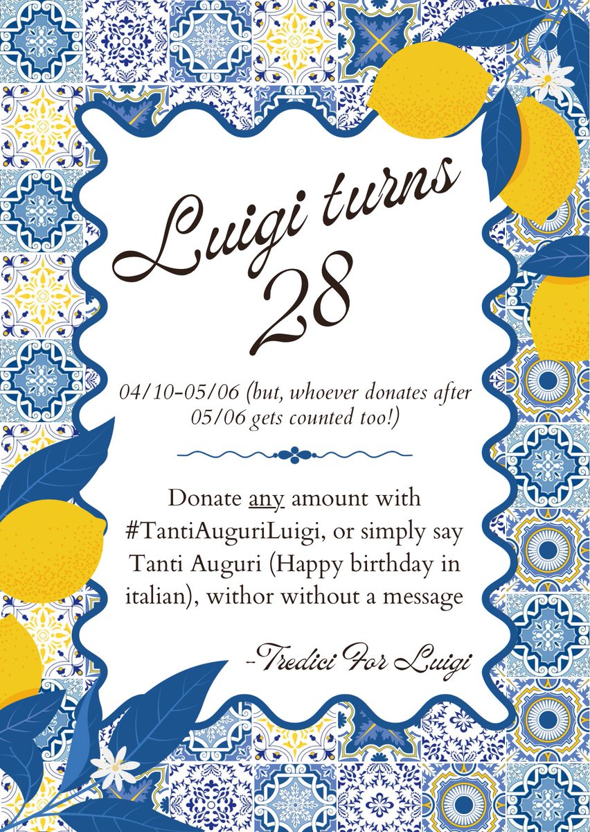 🎉 LM turns 28!
Tredici is excited to announce a project focused on specifically raising funds in honor of his birthday.
I’d like to do something that could include everyone, and not everyone has a determined amount to donate (especially in this economy).
So, you’re able to
