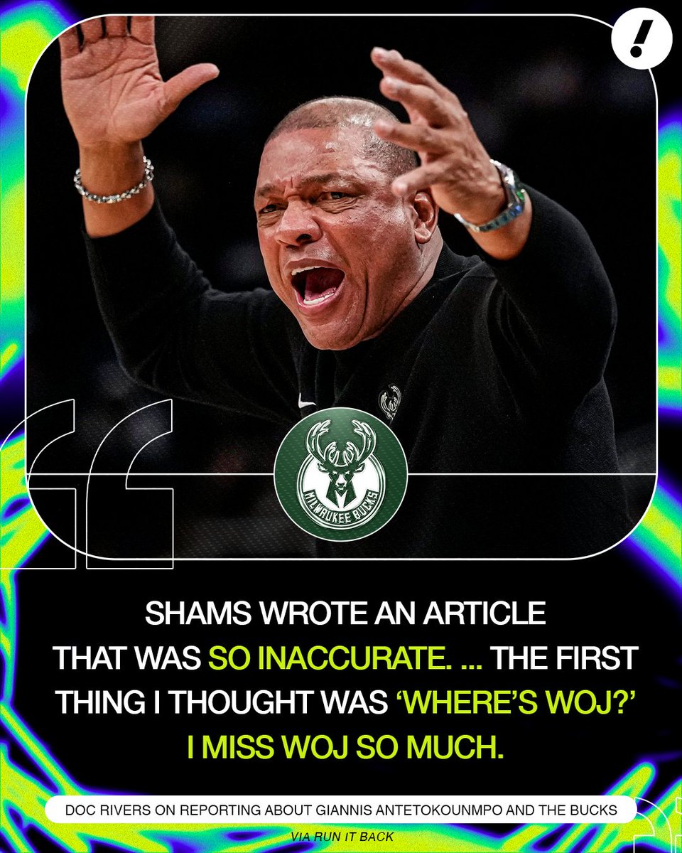Doc Rivers went on the record with a quote for Shams 🗣️