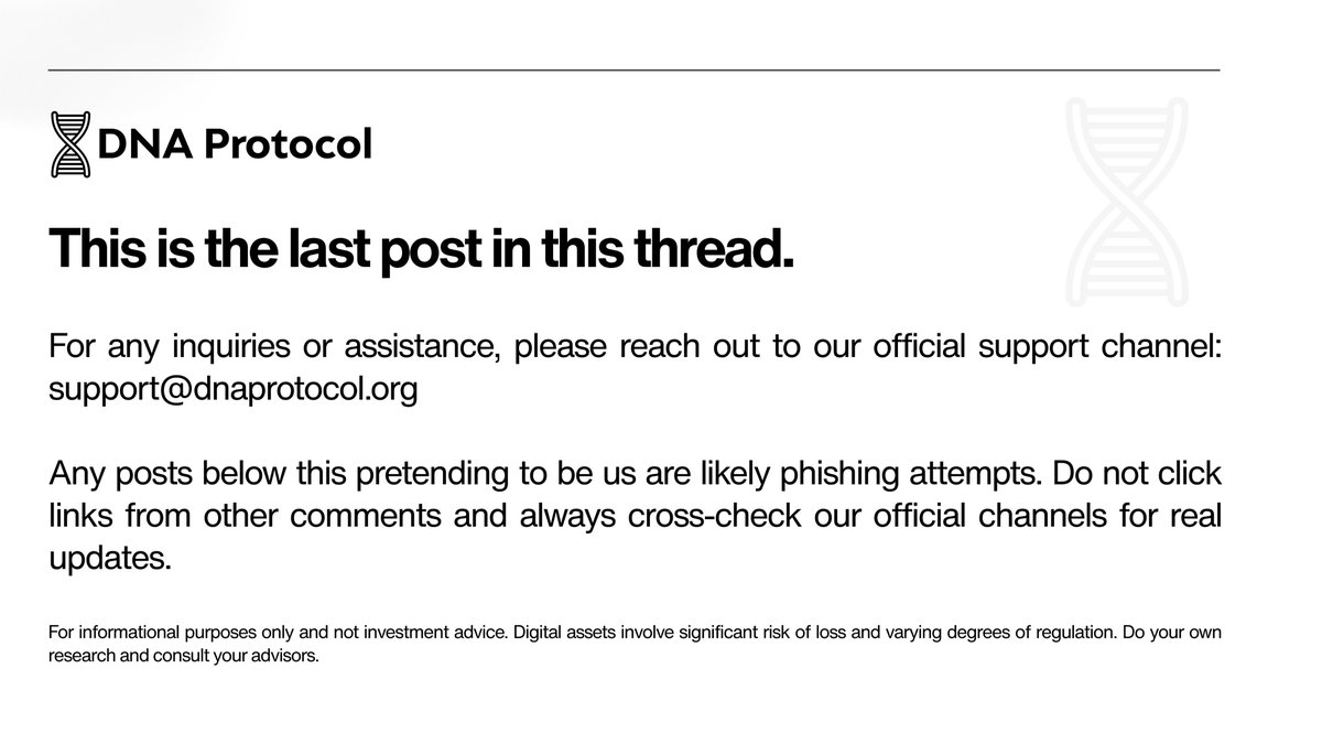 DNA Protocol tweet media