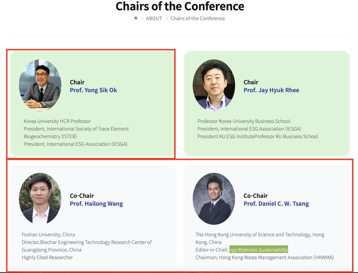 Spottingthespot's tweet image. Out of the 4 chairs of the APBC #papermill conference 3 are well known paper mill frauds and corrupt editors! Seriously, not a single legit scientist should go to this insane 'conference'. #fraud! 👇
biocharconf.org/conference.asp