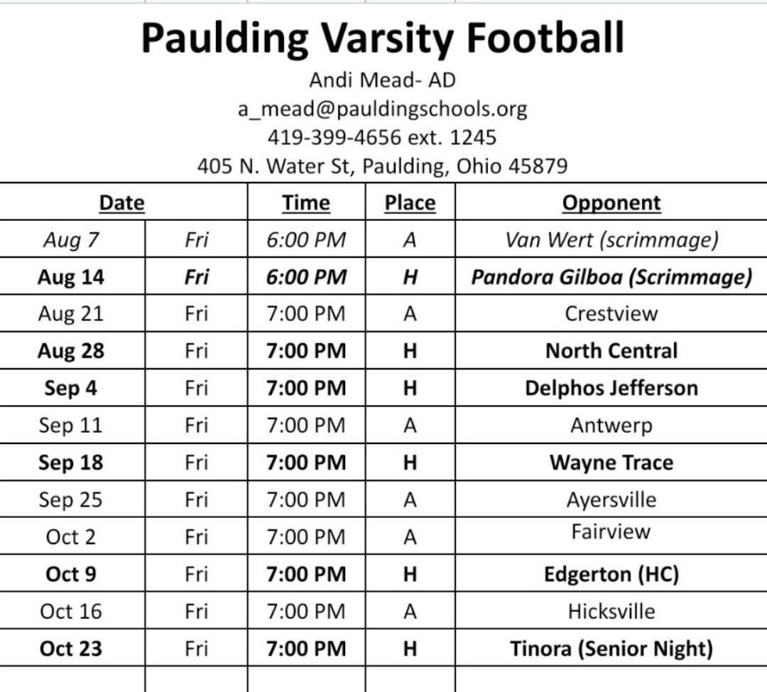Paulding Panther Football History tweet media