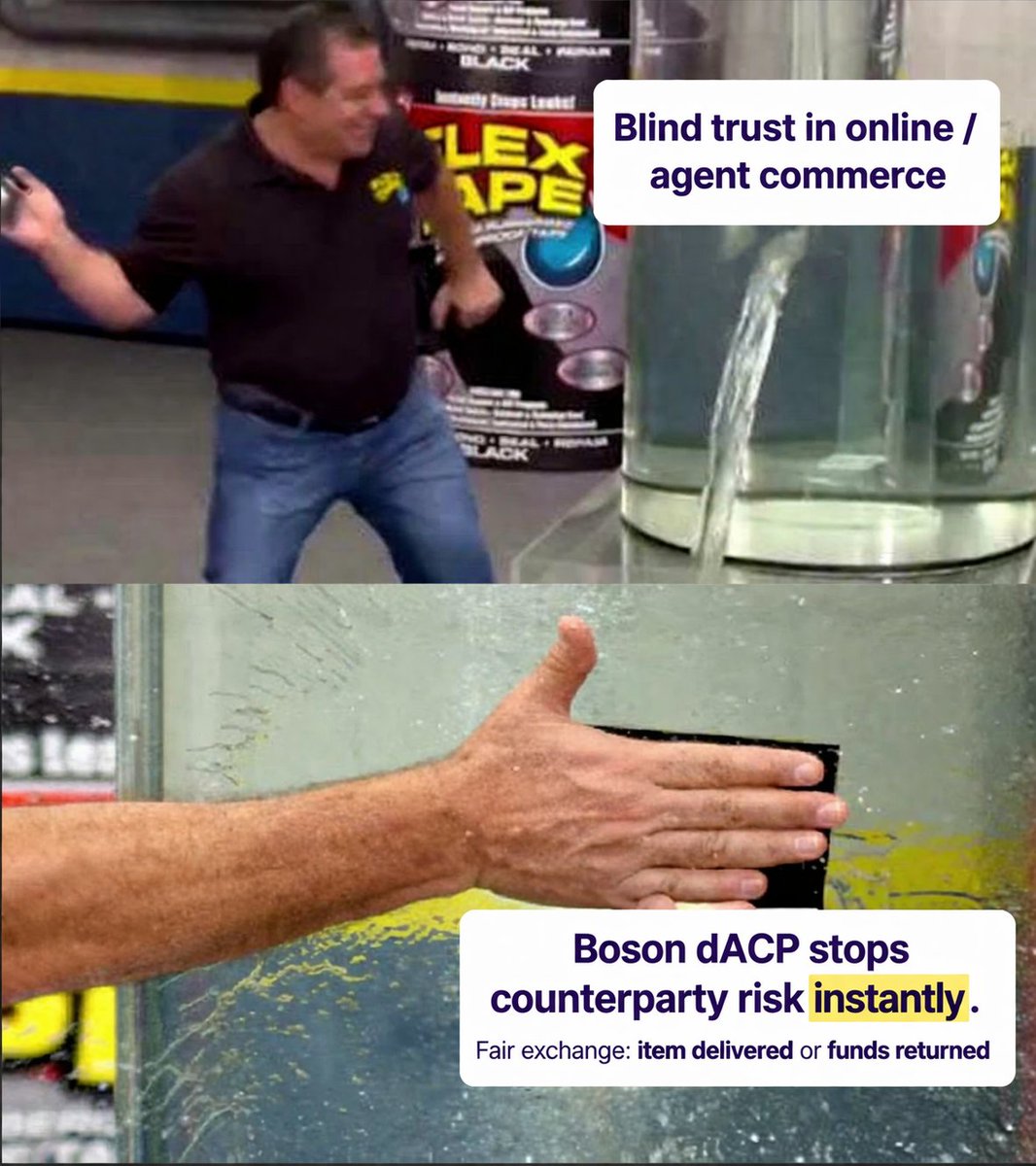 Pravashbhatnag2's tweet photo. x402 solves payment.
Boson dACP solves trust.
Item delivered or funds returned.
That’s how agent-to-agent commerce scales without blind trust.
#BosonProtocol $BOSON #AICommerce #Web3 https://t.co/w6Ko4IT28g