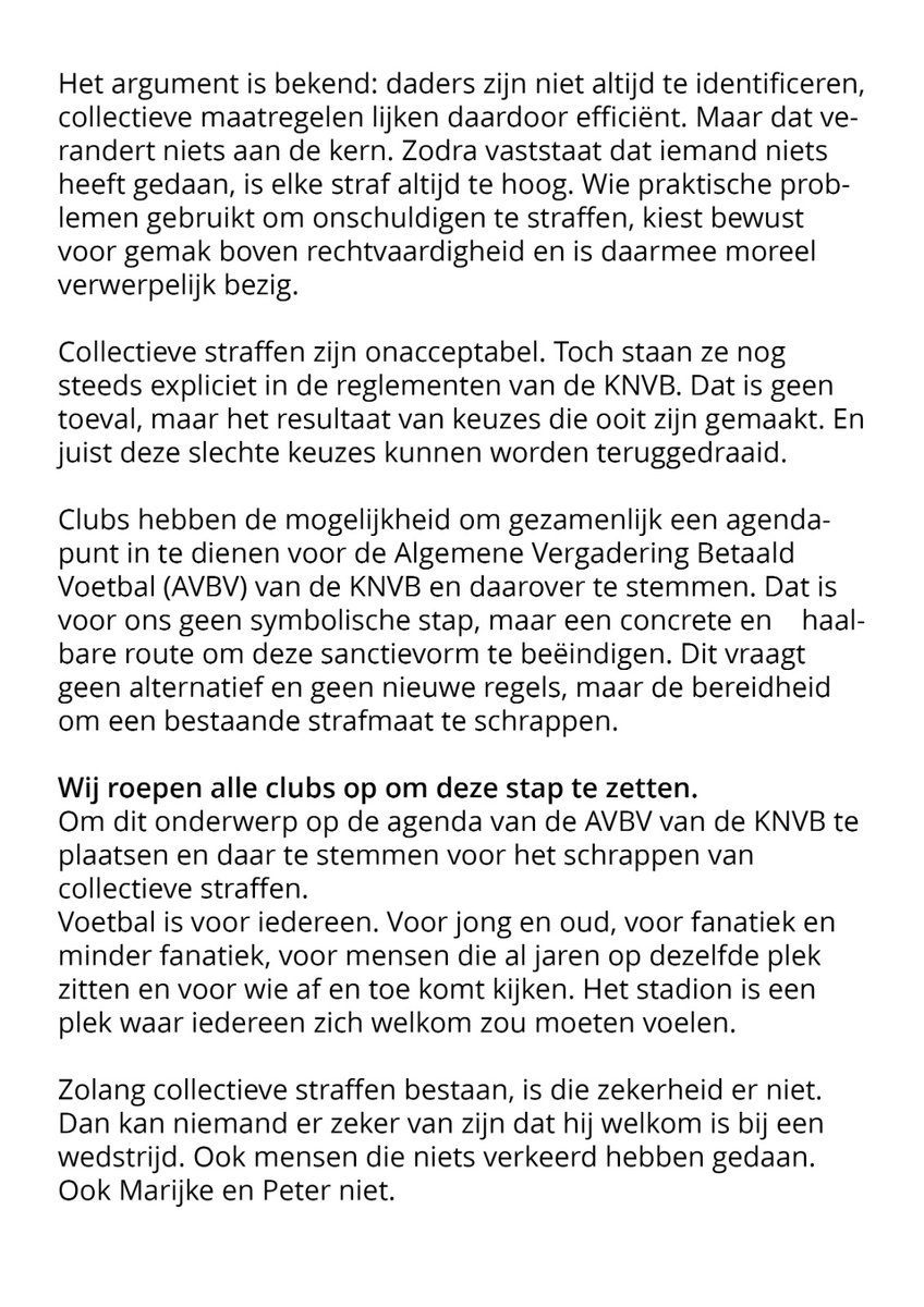 VRIJHEID VOOR SUPPORTERS! tweet media