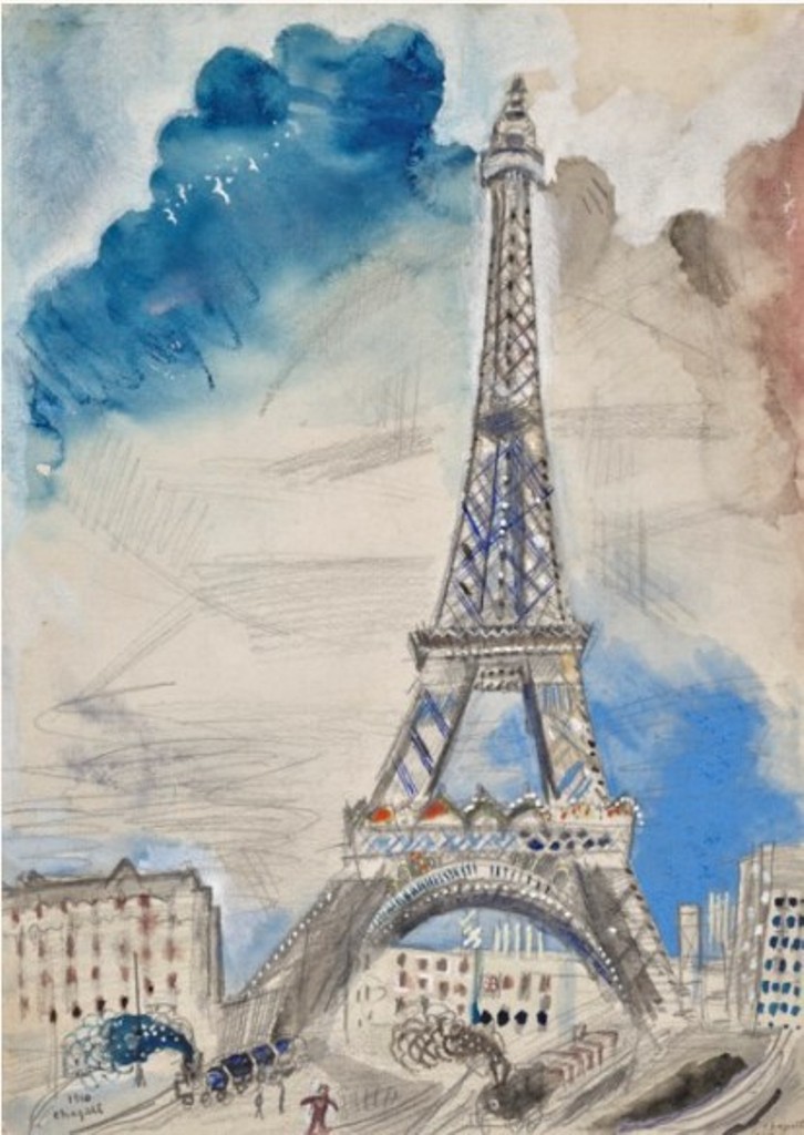 LuizSantosMusic's tweet image. Marc Chagall - La tour Eiffel, 1910. Gouache, watercolor, brush and India ink and pencil on paper,
#art #arts #finearts