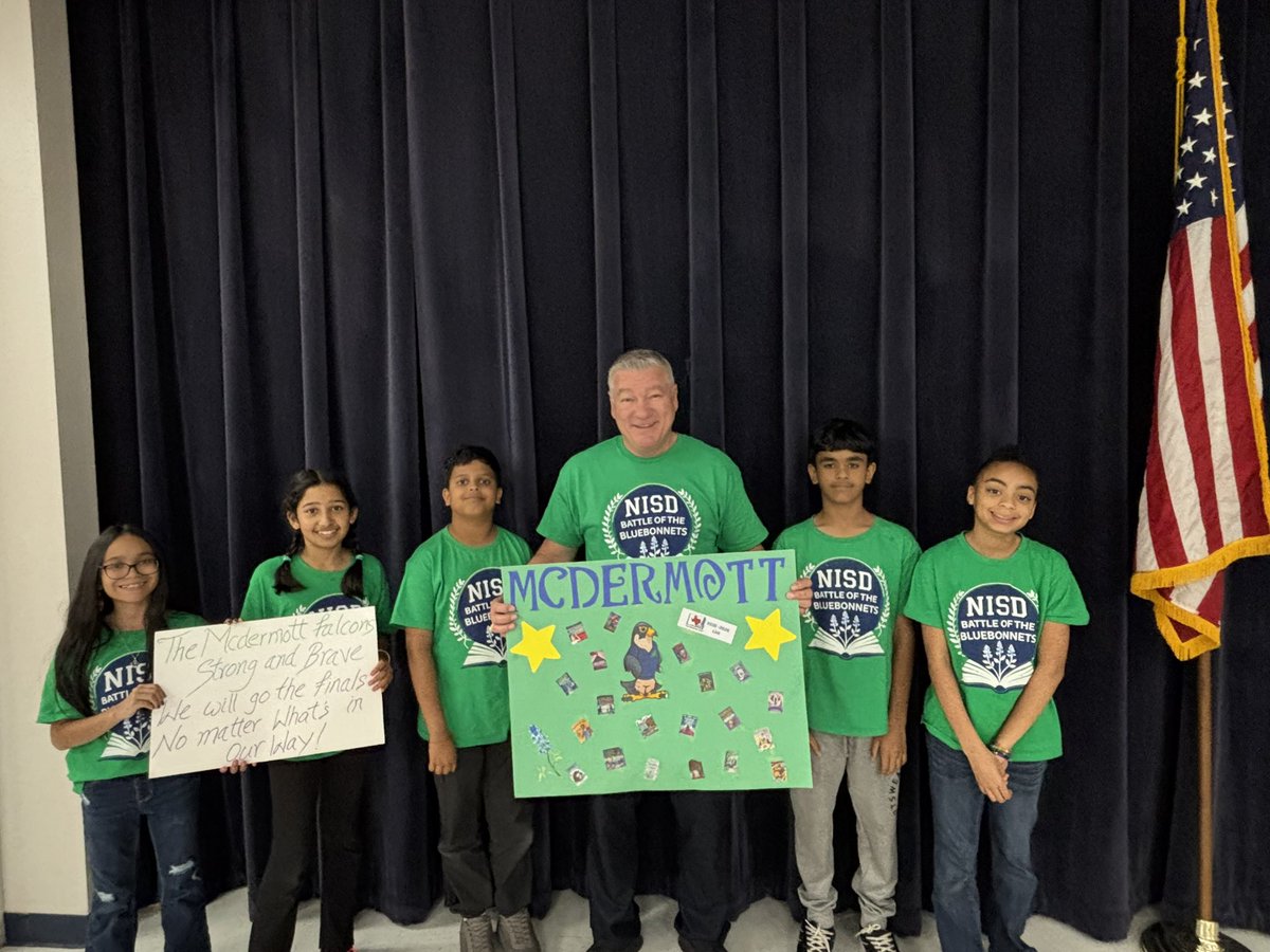 Ms_Johnson17's tweet photo. I’m so proud of our @NISDMcDermott Falcons who participated in our Bluebonnet Book Club - their dedication and commitment is admirable! They worked hard and communicated great as a team! 🤗📚🦅🎉🥳 #WeAreMcDermott #TogetherWeRise #ReadForJoy https://t.co/FCgaOg8fd8