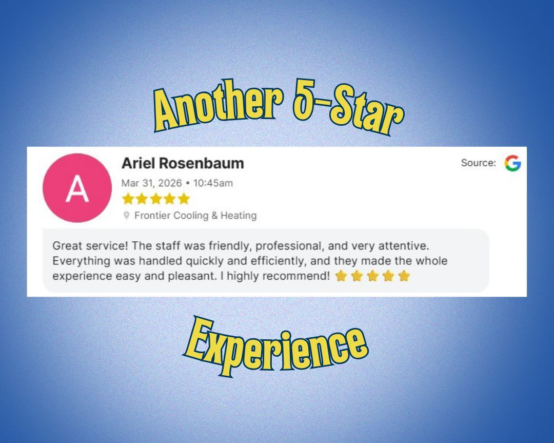 frontieraircon's tweet image. Thank you to our amazing customers for trusting us with your home comfort. 🏠✨ #ReviewOfTheWeek #CustomerFirst #HVACLife