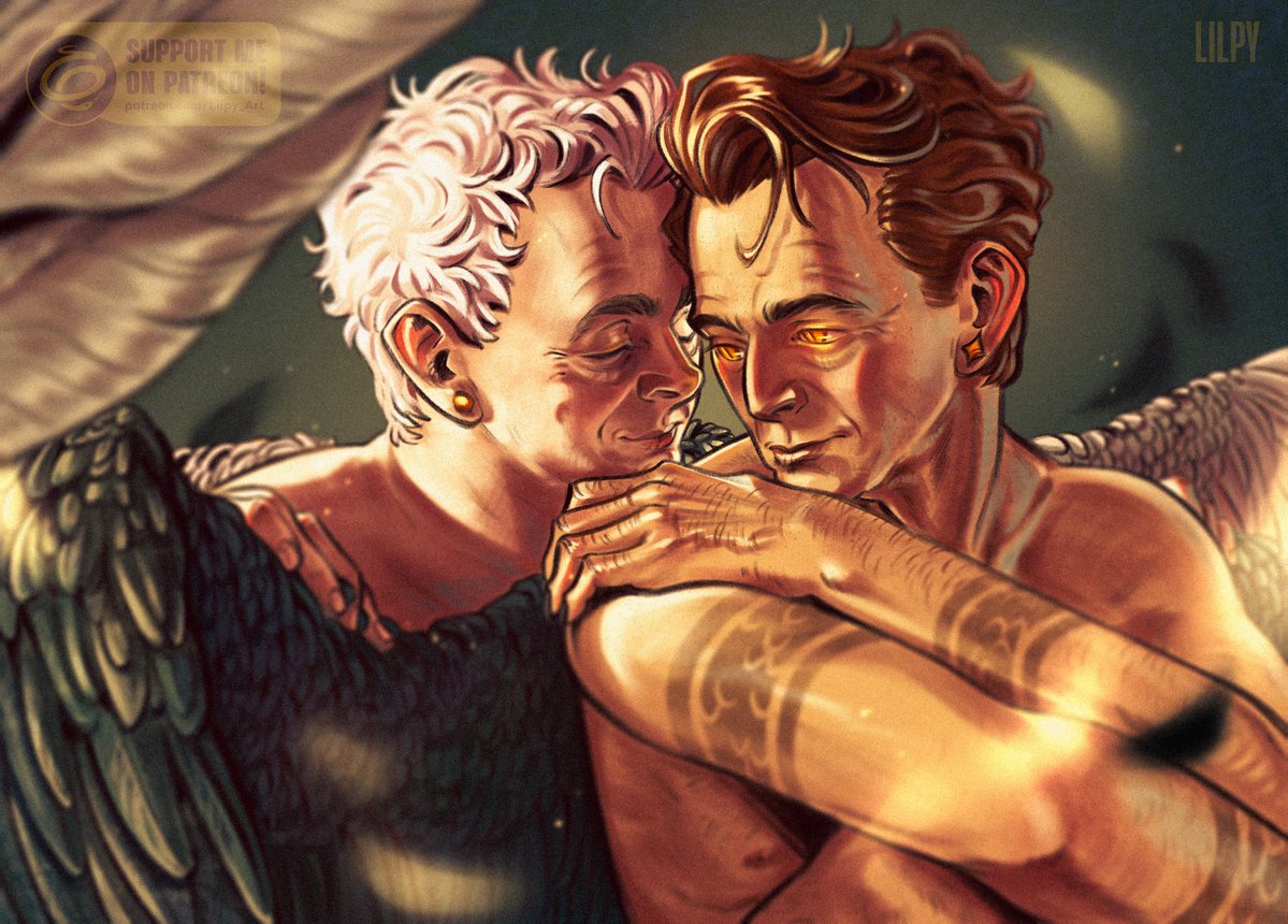 🪶 Same Stock 🪶

Crowley has kept his wings in pristine condition for millennia without any help. But what a relief at last, to be in the safest hands he's ever known ❤️‍🩹

#GoodOmens #aziracrow
This is April's ρατre0n mini print, you can still join to get it!